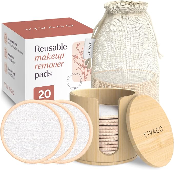 Reusable Cotton Rounds for Face by VIVAGO
