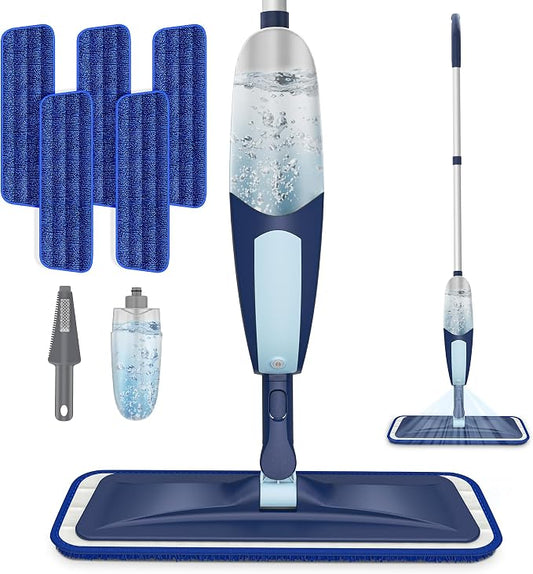 Spray Mops for Floor Cleaning, TRAV-ROUND Microfiber Wood Floor Mop by TRAV-ROUND