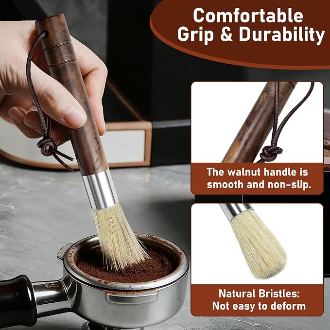 7PCS Coffee Grinder Cleaning Brush Set, Espresso Machine Cleaning Kit - Image 4