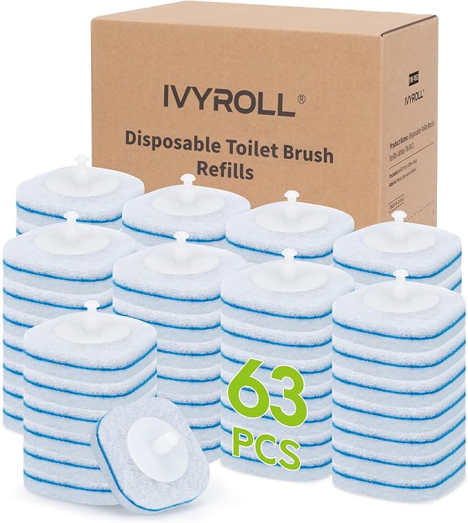 Toilet Bowl Cleaner Wand Refills Compatible by IVYROLL