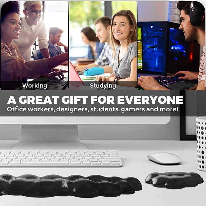 Gel Cloud Keyboard & Mouse Wrist Rest Set - Image 6