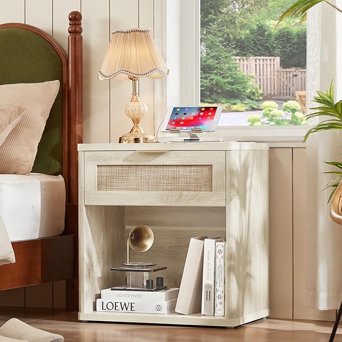 LEYAOYAO Rattan Nightstand - Image 3