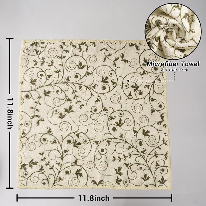 YUA Microfiber Cleaning Cloth 12 Pack, Microfiber Towels Cleaning, Microfiber - Image 2