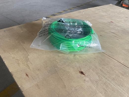 3/16" Wire Rope, 100 Ft PVC Coated Wire Cable Metal Steel Cable Trellis Kit - Image 10