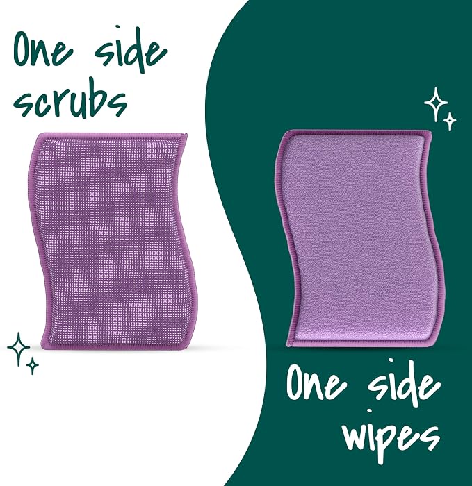 Scotch-Brite Clean & Rinse Non-Scratch Scrub Sponges – Dual-Sided Scrubber - Image 6