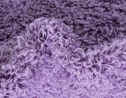 Unique Loom Solid Shag Collection Area Rug (10' x 13' Rectangle, Lilac)
