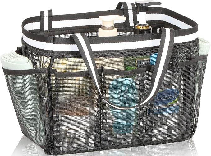 XL Mesh Shower Caddy Portable Shower Bag - Image 2