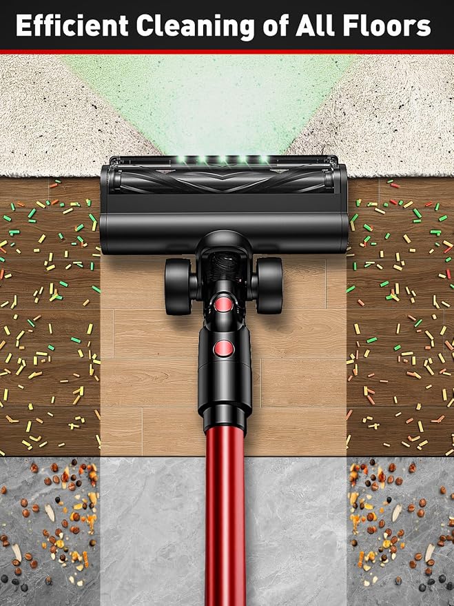 Cordless Vacuum Cleaner, 40KPA 8-in-1 Vacuum Cleaners - Image 4