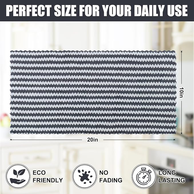 Homaxy Kitchen Towels, Ultra Soft and Absorbent Dish Towels, Reusable Fast - Image 5