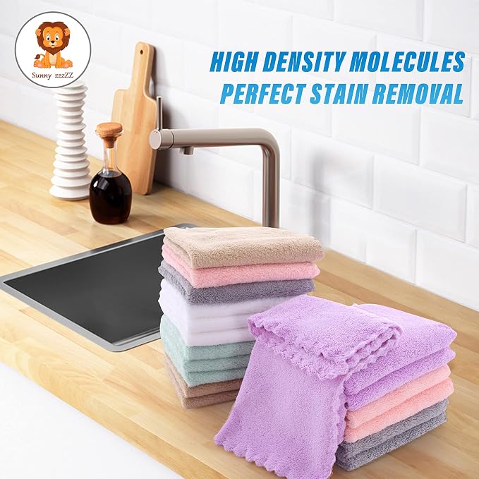 Sunny zzzZZ 18 Pack Microfiber Cleaning Cloth - Image 7
