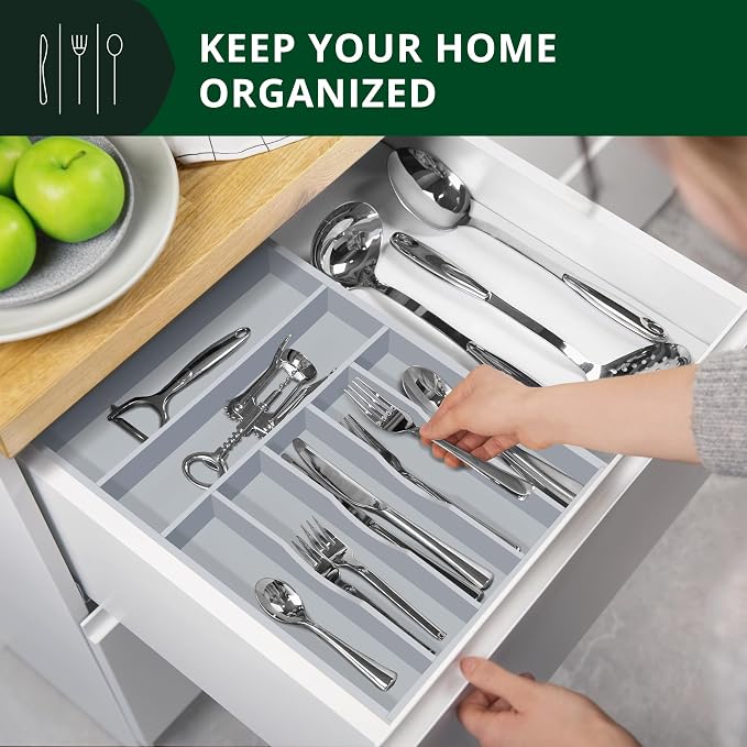 ROYAL CRAFT WOOD Luxury Bamboo Kitchen Drawer Organizer - Image 3