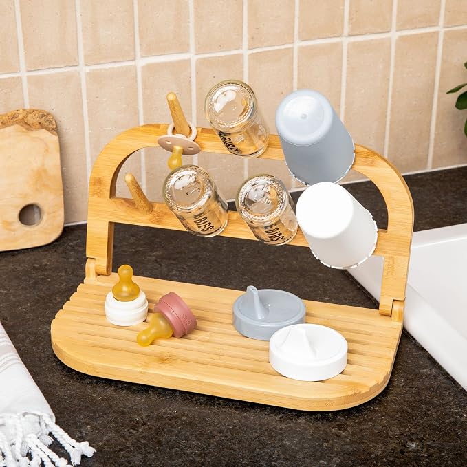 Sydney's Season Bottle Drying Rack Space Saving, Travel Bottle Cleaner Kit - Image 6