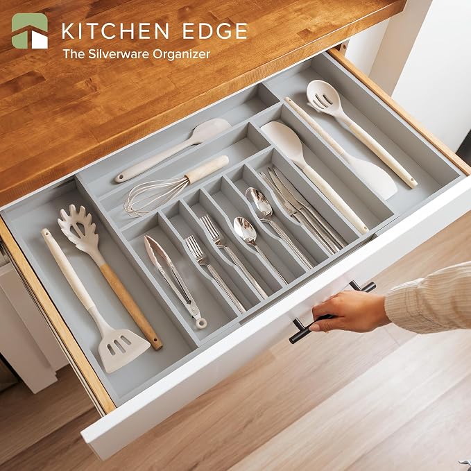 KitchenEdge Premium Silverware, Flatware and Utensil Organizer - Image 2