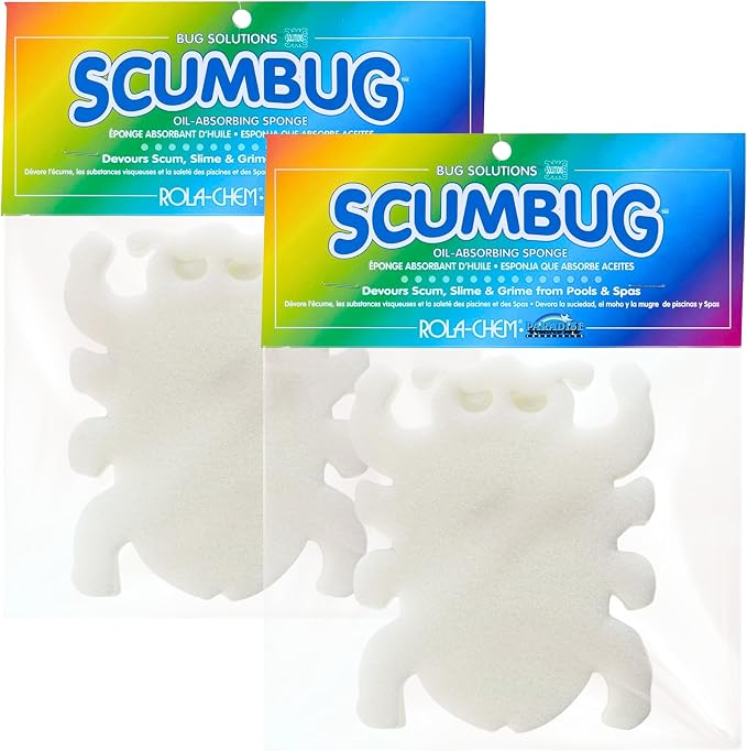 2 Pack Scumbug Hot Tub Scum Absorber – The Original, Highest Rated Scum by Rola-ChemParadiseInd