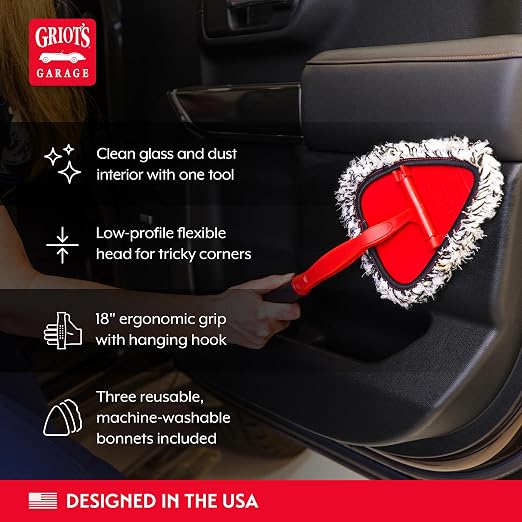 Griot's Garage 2-in-1 Easy Reach Detailing Wand, Extended Reach - Image 3