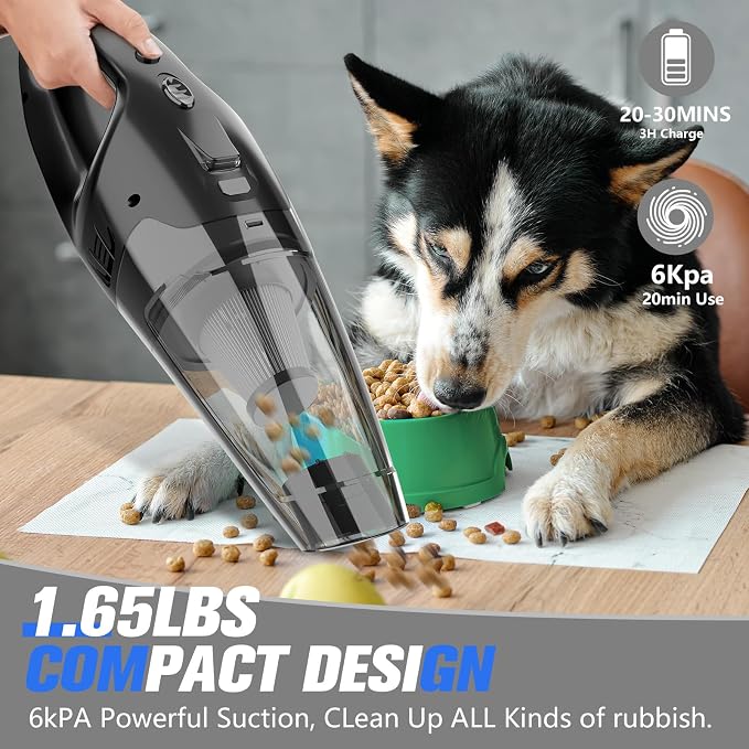 Handheld Vacuum Cordless Rechargeable 3-in-1, Car Vacuum Portable Cordless - Image 2