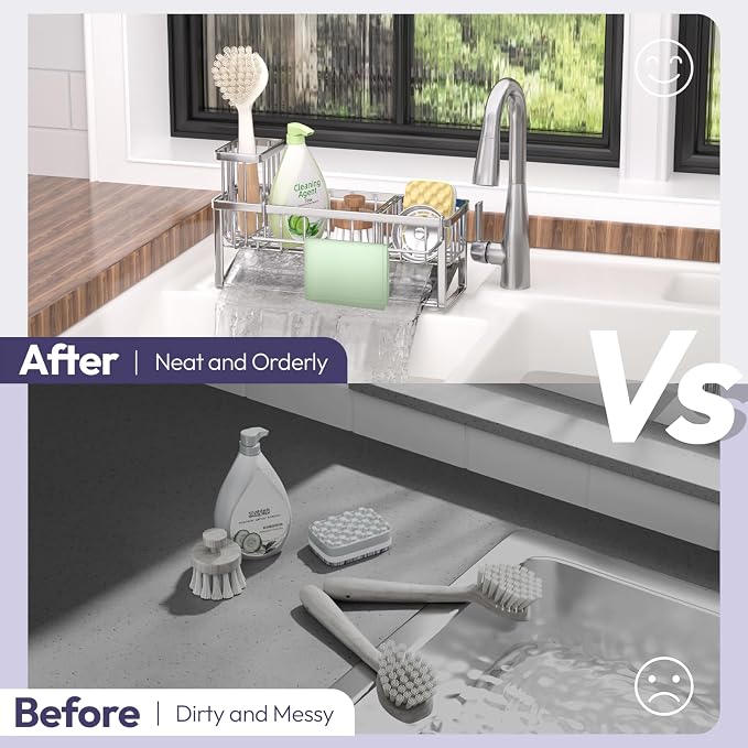 SWTYMIKI Sponge Holder for Kitchen Sink - Image 5