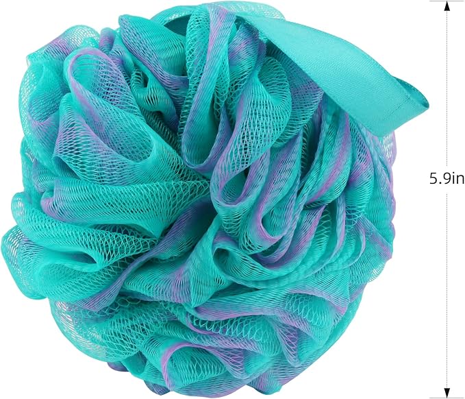 Fu Store Loofah Sponge Shower Loofahs 70g Bath Sponges Mesh Balls 4 Multi Color - Image 3