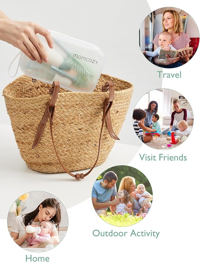 Momcozy Bottle Brush Kit, Innovative Push-Press Design - Image 4