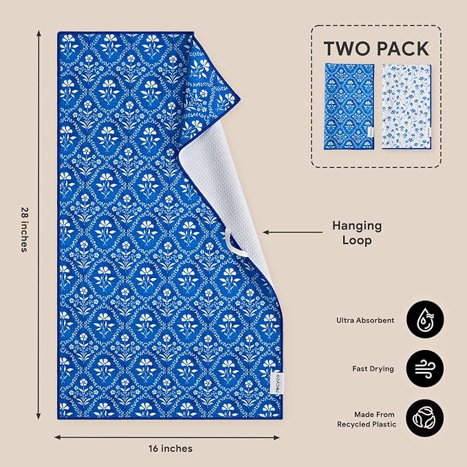 RECYCO Waffle Kitchen Towel Set of 2 - Image 7