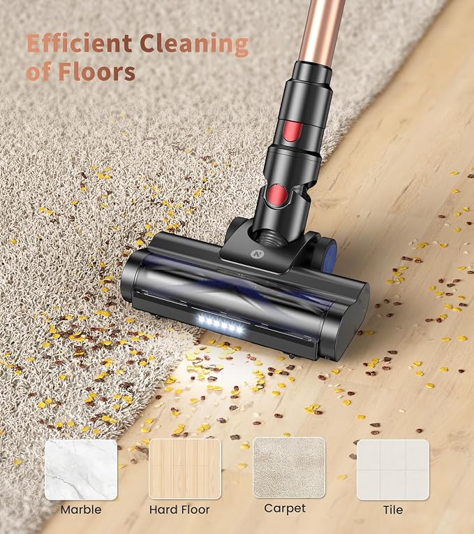NADALY Cordless Vacuum Cleaner, Powerful Stick Vacuum - Image 3