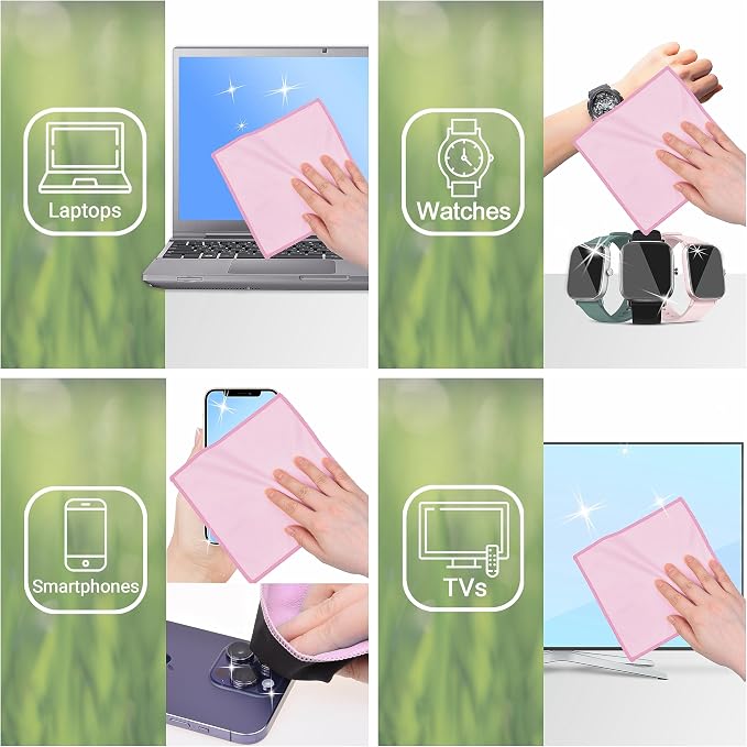 Eco-Fused Microfiber Cleaning Cloths Double-Sided - Image 5