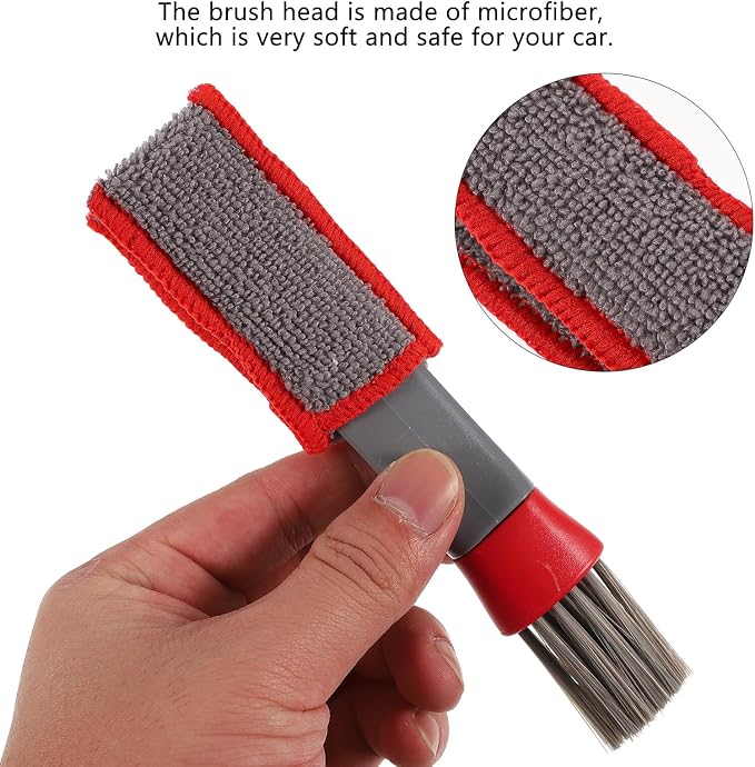 Car Air Vent Cleaning Brush and Air Conditioner Duster 2pcs, Portable Car - Image 3