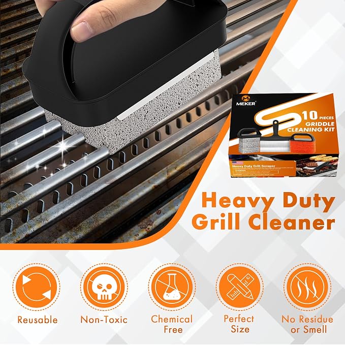 MEKER Griddle Cleaning Kit for Blackstone, Flat Top Grill Cleaning Kit - Image 4