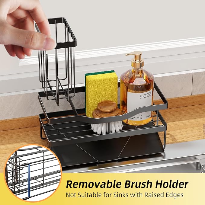 Sponge Holder for Kitchen Sink, Mecyfaty Sink Caddy - Image 6