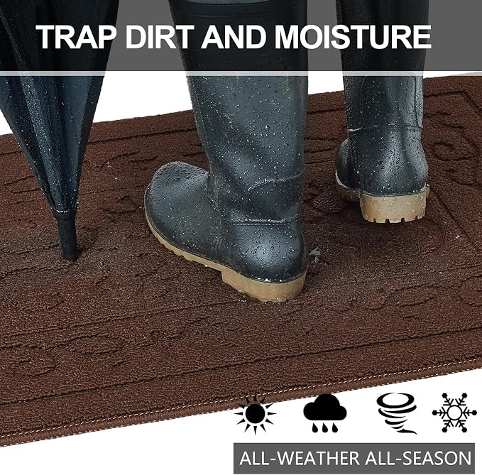 FONEYI Indoor Door Mat 36" x 59", Dirt Trapper Door Mats Non-Slip Entryway Rugs - Image 4