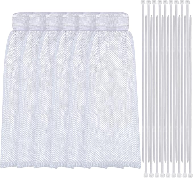 Shappy 24 Pieces Washing Machine Lint Traps and Cable Ties Set 6 Nylon Mesh by Shappy