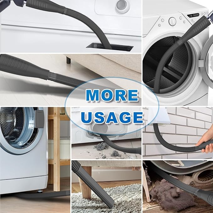 Sealegend 2 Pieces Dryer Vent Cleaner Kit and Flexible Dryer Lint Brush Vacuum - Image 3