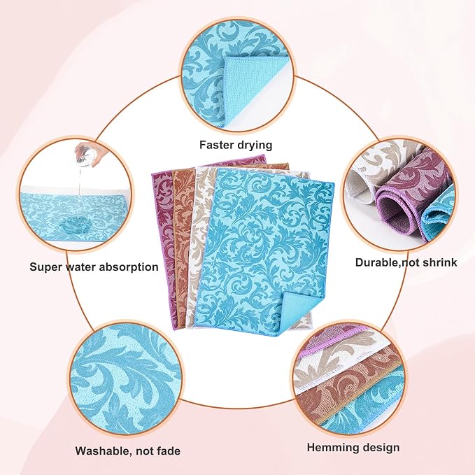4pcs microfiber dish drying mat dish drying mats - Image 3