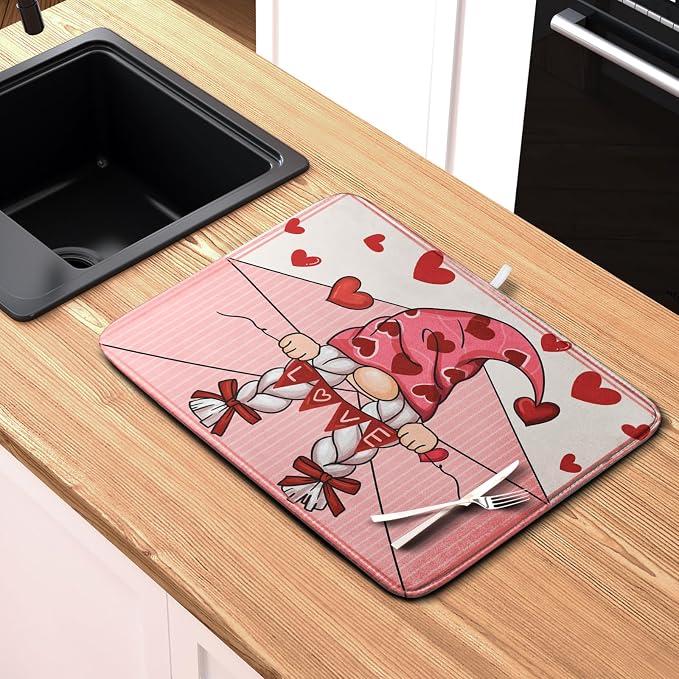 Valentine's Day Love Letter Dish Drying Mat - Image 6