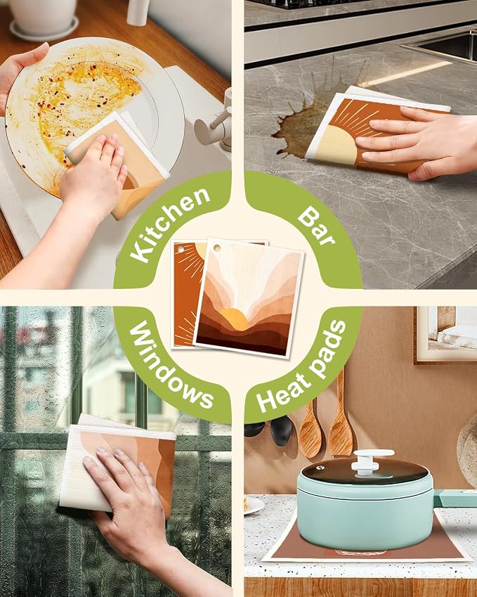 6 Pack Swedish Dishcloths for Kitchen - Image 6