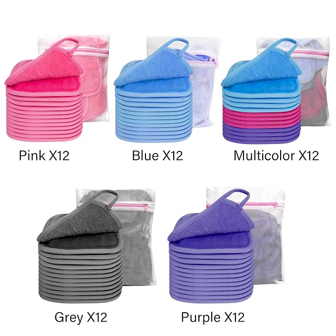 KODAMO Makeup Remover Cloth, Reusable Makeup Remover Pads Washable - Image 7