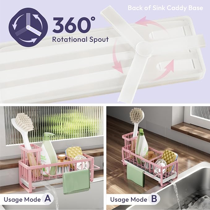 SWTYMIKI Sponge Holder for Kitchen Sink - Image 2