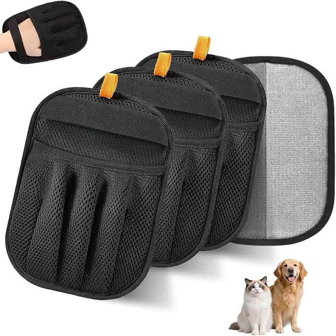 3 Packs Pet Hair Remover Gloves by Unknown