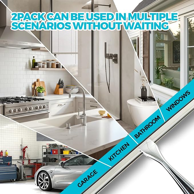 2PACK All-Purpose Shower Squeegee - Image 2
