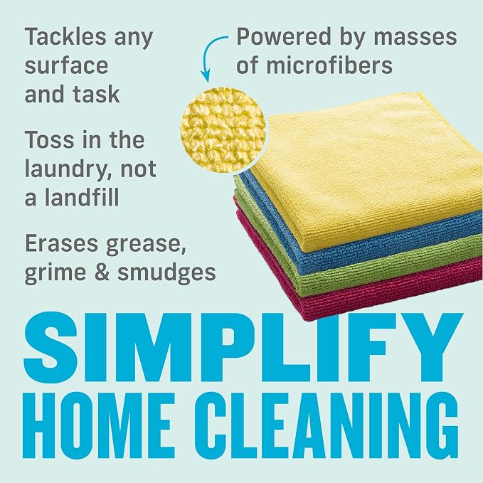 E-Cloth Microfiber Cloth 4-Pack, World's Leading Premium Microfiber Cleaning - Image 3