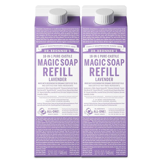 Dr. Bronner's Magic Soap-Pure-Castile Liquid Refill by DrBronners