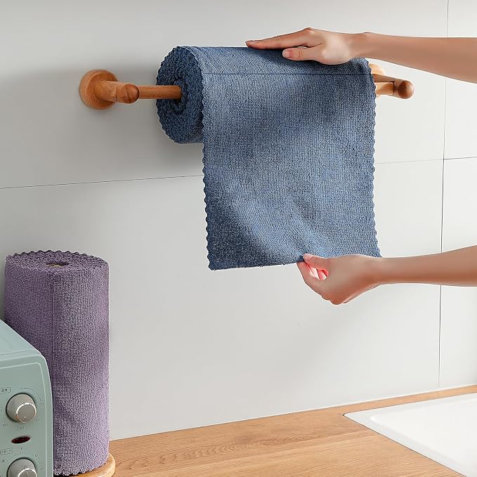 80 Pack Microfiber Cleaning Cloth Roll, Lint Free Rags & Tear Away Reusable - Image 4
