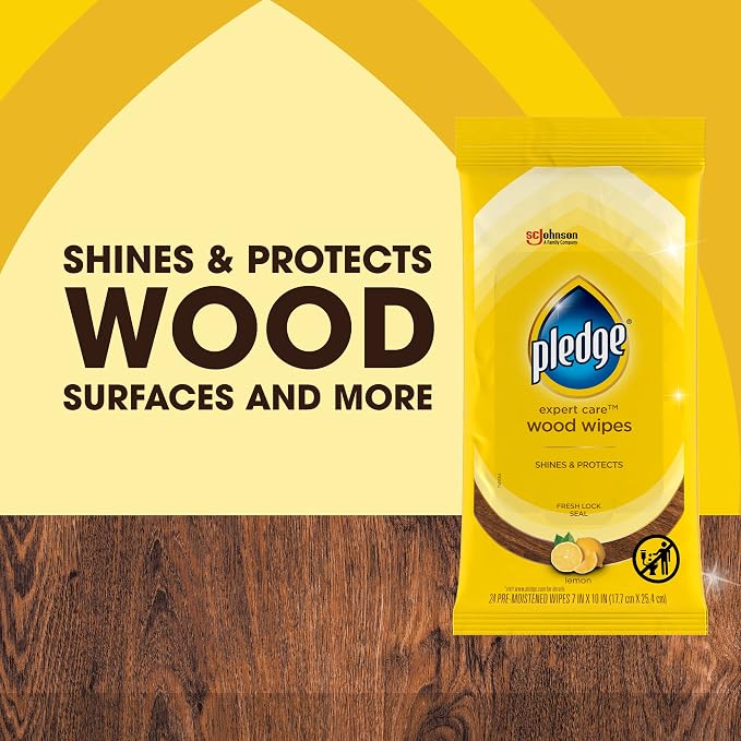 Pledge Expert Care Wood Cleaner and Polish Wipes and Spray - Image 4