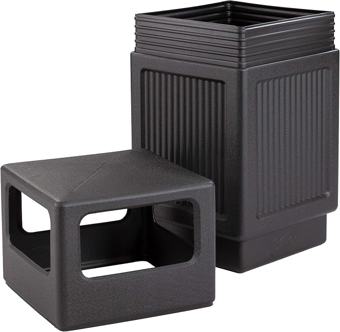 Safco Canmeleon Trash Can, 38 Gallons, Indoor and Outdoor Use, Durable & - Image 4