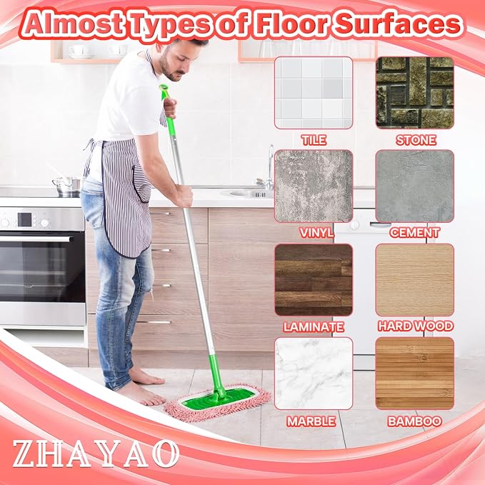 Reusable 100% Coral Fleece Mop Pads Compatible - Image 7