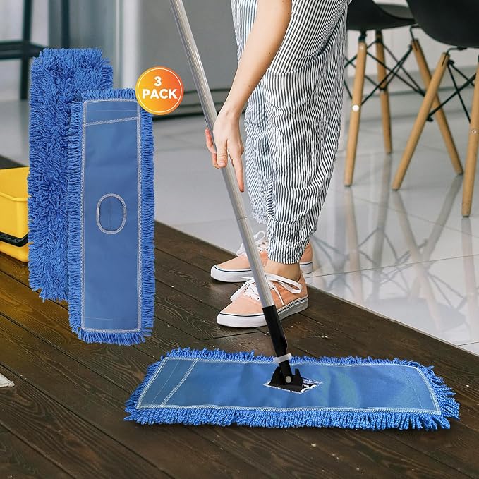 36 Inch Dust Mop Head: Replacement Medium Washable Commercial Mop Head Sweeper - Image 5
