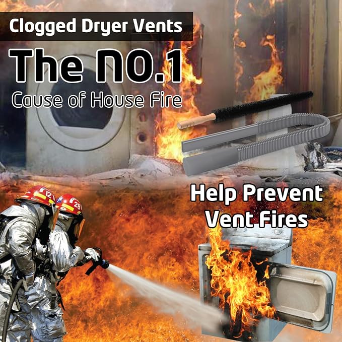 2 Pieces Dryer Vent Cleaner Kit Compatible - Image 7