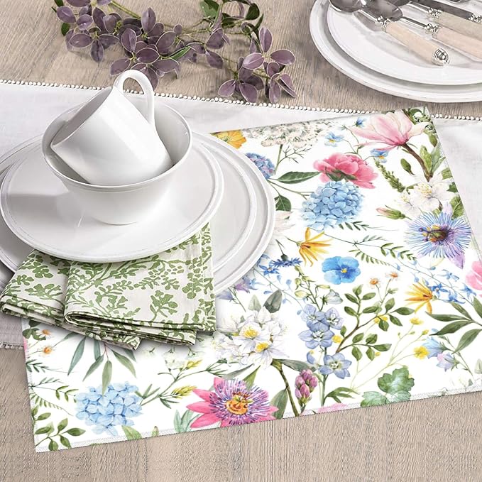 Colorful Flowers Dish Drying Mat - Image 7