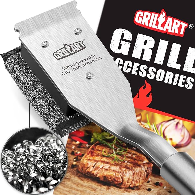 GRILLART Grill Brush Brsitle Free Replacement Head - Image 2