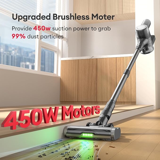 Ultenic Cordless Vacuum Cleaner, 450W 40Kpa Stick Vacuum - Image 2